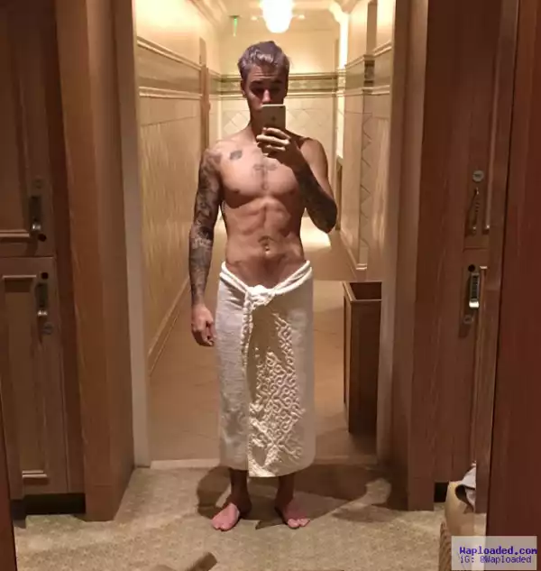 Justin Bieber Shows Off His Purple Hair In New Photos